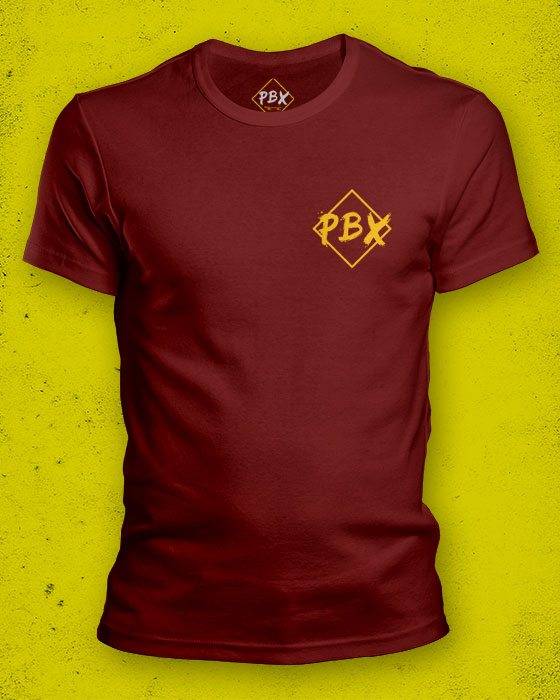 PBX T-Shirt (wine w. gold pocket logo)